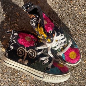 Rockwell Tharp High Top Sneaker: Black with multicolored details size 36(US 5.5)